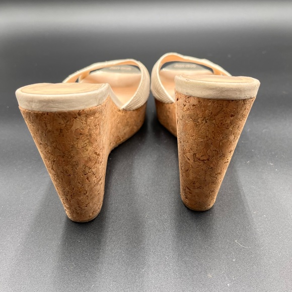 Jimmy Choo Wedge Slide Platform Sandals - Picture 6 of 9